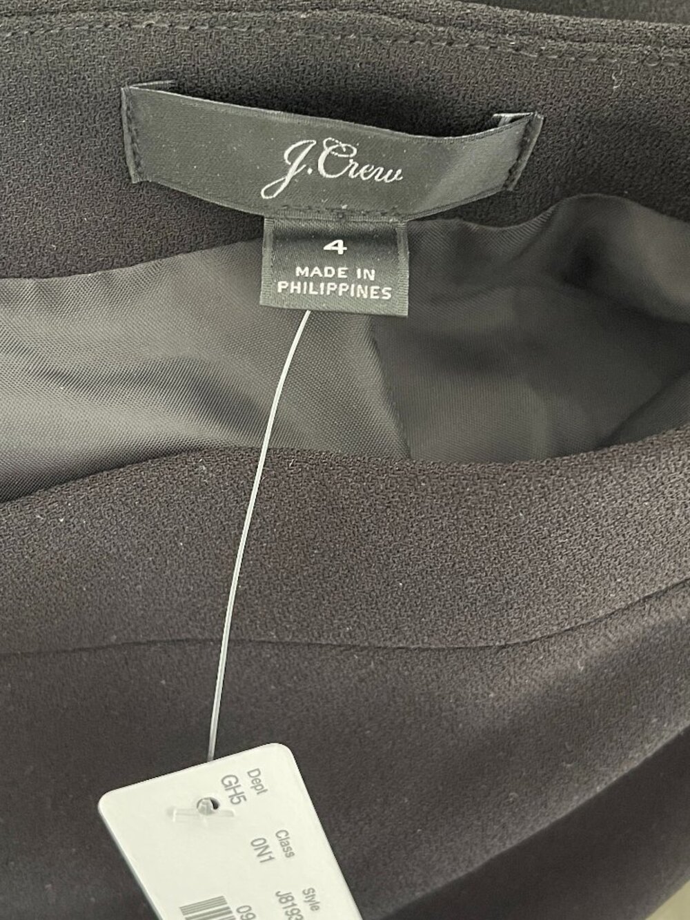 Jcrew Black Pencil Skirt in Size 4 - New - Picture 6 of 9